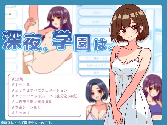 深夜、学園は。封面