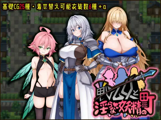戦乙女と淫らな妖精の町封面